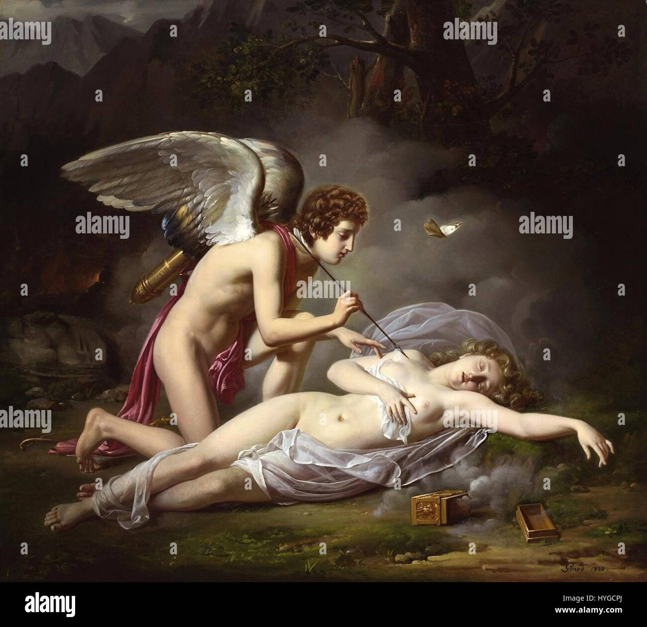 Amour et Psyché de Michel Philibert Genod (1827) illustre l'histoire mythologique de Cupidon et Psyché, dépeignant le moment de leur réunion. La sculpture démontre l’habileté de Genod à capturer la profondeur émotionnelle et la beauté classique du mythe. Banque D'Images Amour et Psyché de Michel Philibert Genod (1827) illustre l'histoire mythologique de Cupidon et Psyché, dépeignant le moment de leur réunion. La sculpture démontre l’habileté de Genod à capturer la profondeur émotionnelle et la beauté classique du mythe. Banque D'Images