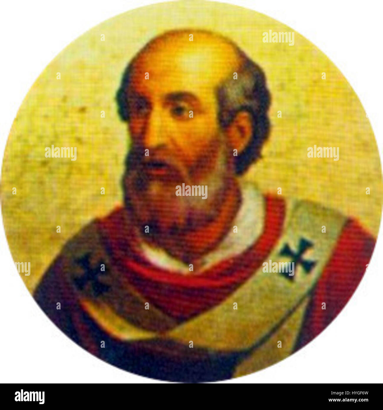 Le pape Benoît IV a été le chef de l'Église catholique de 900 à 903 après JC. Sa papauté est brève, et on sait peu de choses sur sa vie, mais il est remarquable pour son association avec l'Église de la fin du IXe siècle, qui a fait face à des défis importants au cours de cette période. Banque D'Images