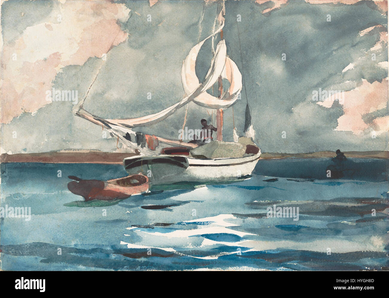 Winslow Homer Sloop, Nassau (1899) Banque D'Images