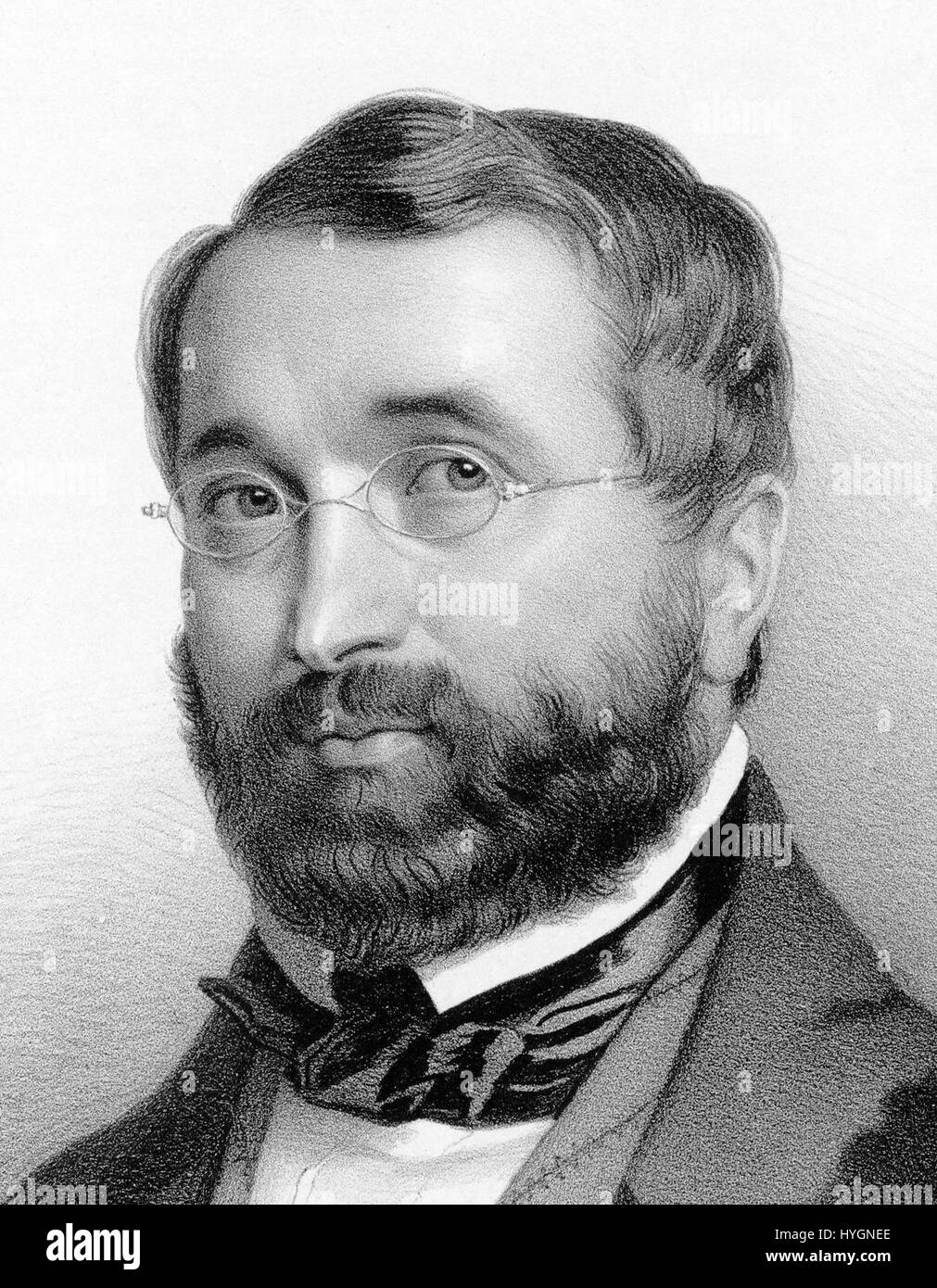 Adolphe Adam était un compositeur français connu pour ses opéras, ballets et œuvres orchestrales. Sa composition la plus célèbre est le ballet 'Giselle', qui est devenu une œuvre clé dans le répertoire du ballet classique. Banque D'Images