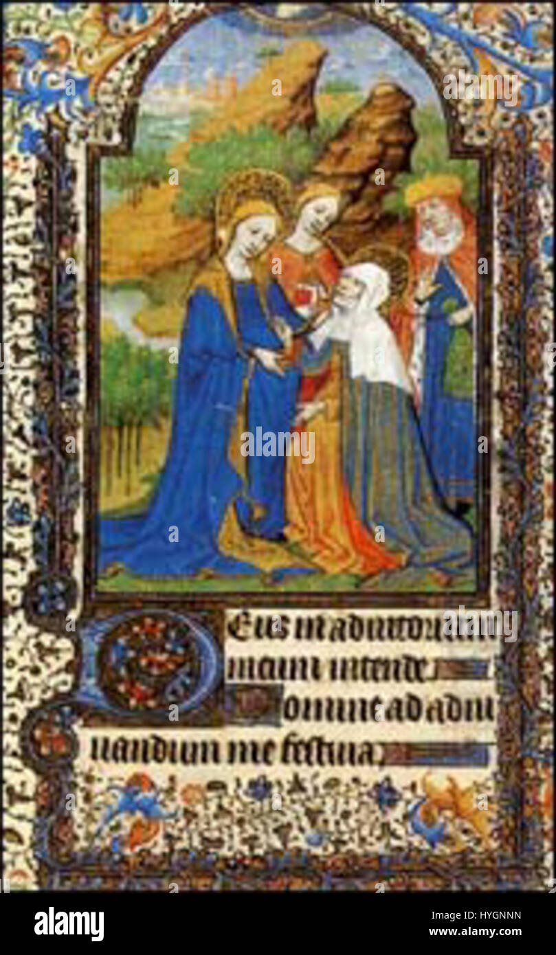 Libro d Ore di Alessandro VII Bib Apost Vaticana Cod.Chigi C IV 109 f38 (visitation) Banque D'Images