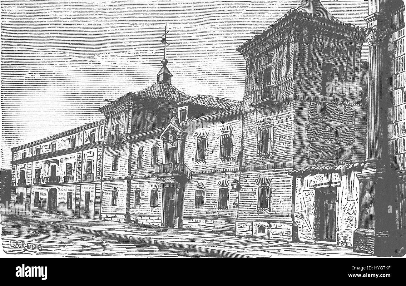 Manuel Laredo (1882) Colegio de San Felipe y Santiago (vulgo del Rey) Banque D'Images