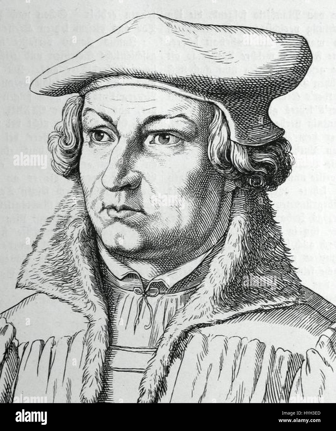 Justus Jonas était un érudit luthérien allemand et réformateur au XVIe siècle. Il a joué un rôle déterminant dans la réforme protestante et a été un proche collaborateur de Martin Luther. Jonas a été influent dans la traduction de la Bible et dans la diffusion des idées de réforme à travers l'Allemagne et au-delà. Banque D'Images