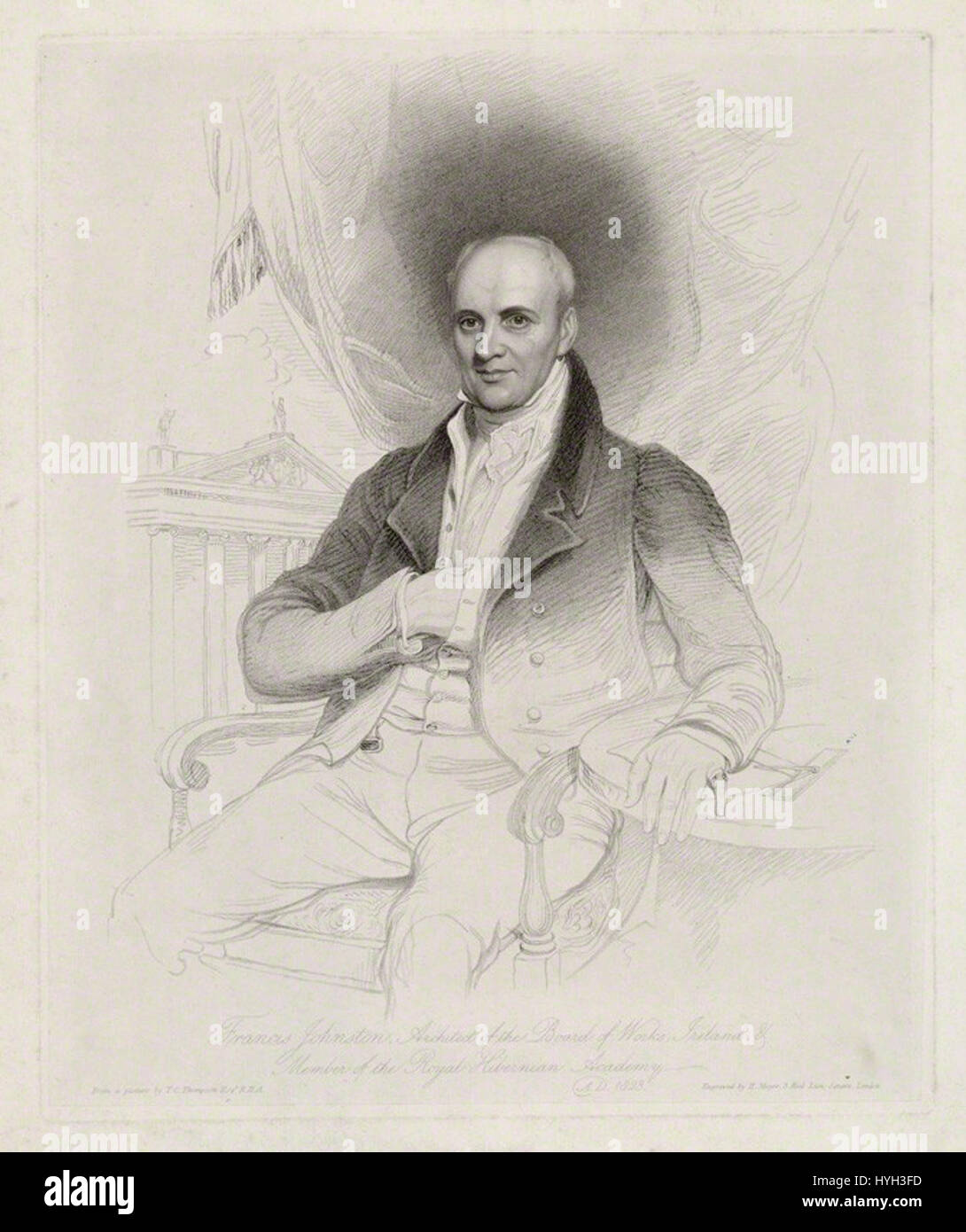 Francis Johnston par Henry Meyer 1823 Banque D'Images