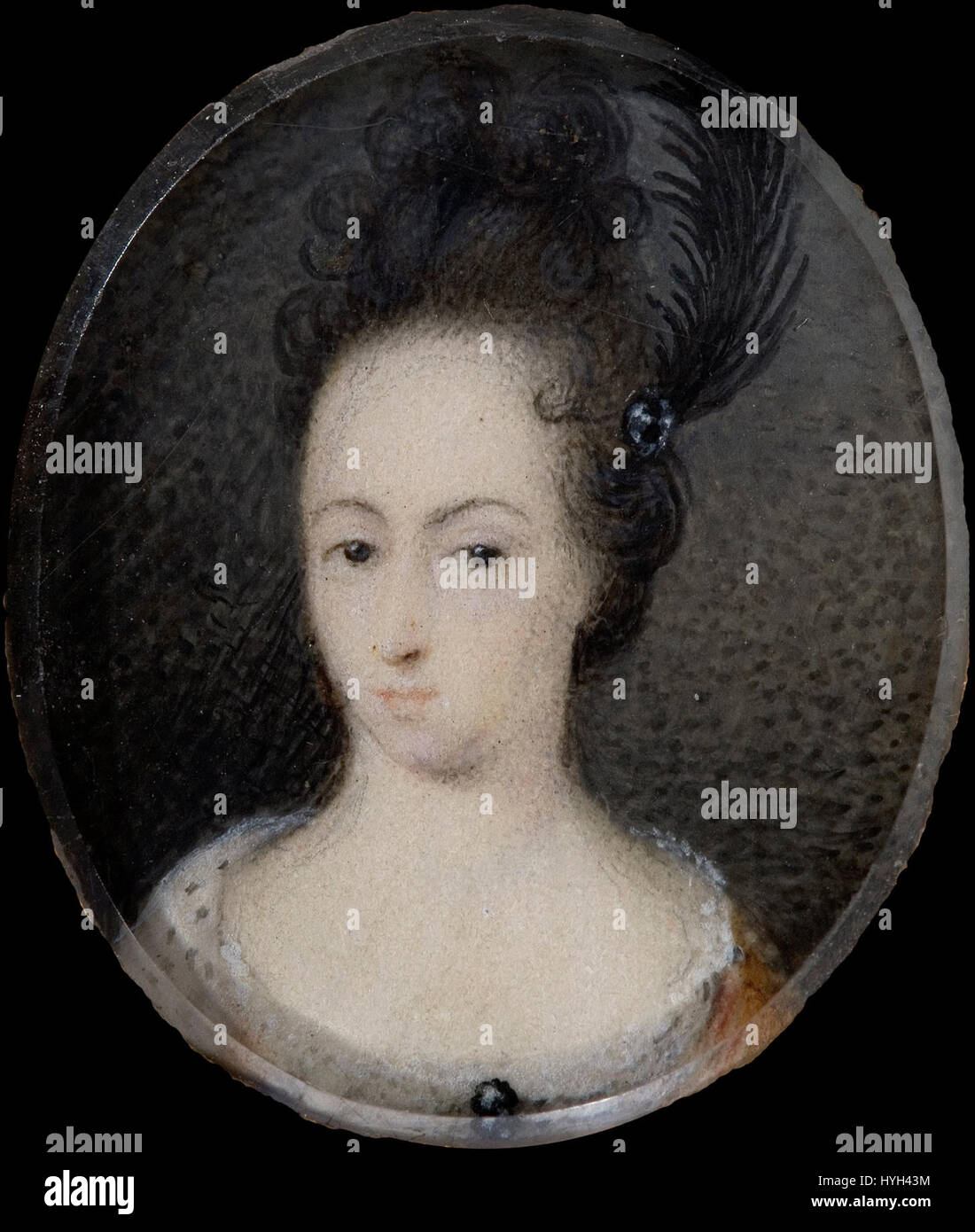 Ce portrait de David von Krafft représente Hedvig Sofia, princesse de Suède et duchesse de Holstein-Gottorp. L'œuvre met en valeur sa tenue royale et sa dignité royale, typiques des portraits de la cour européenne du XVIIIe siècle. Banque D'Images