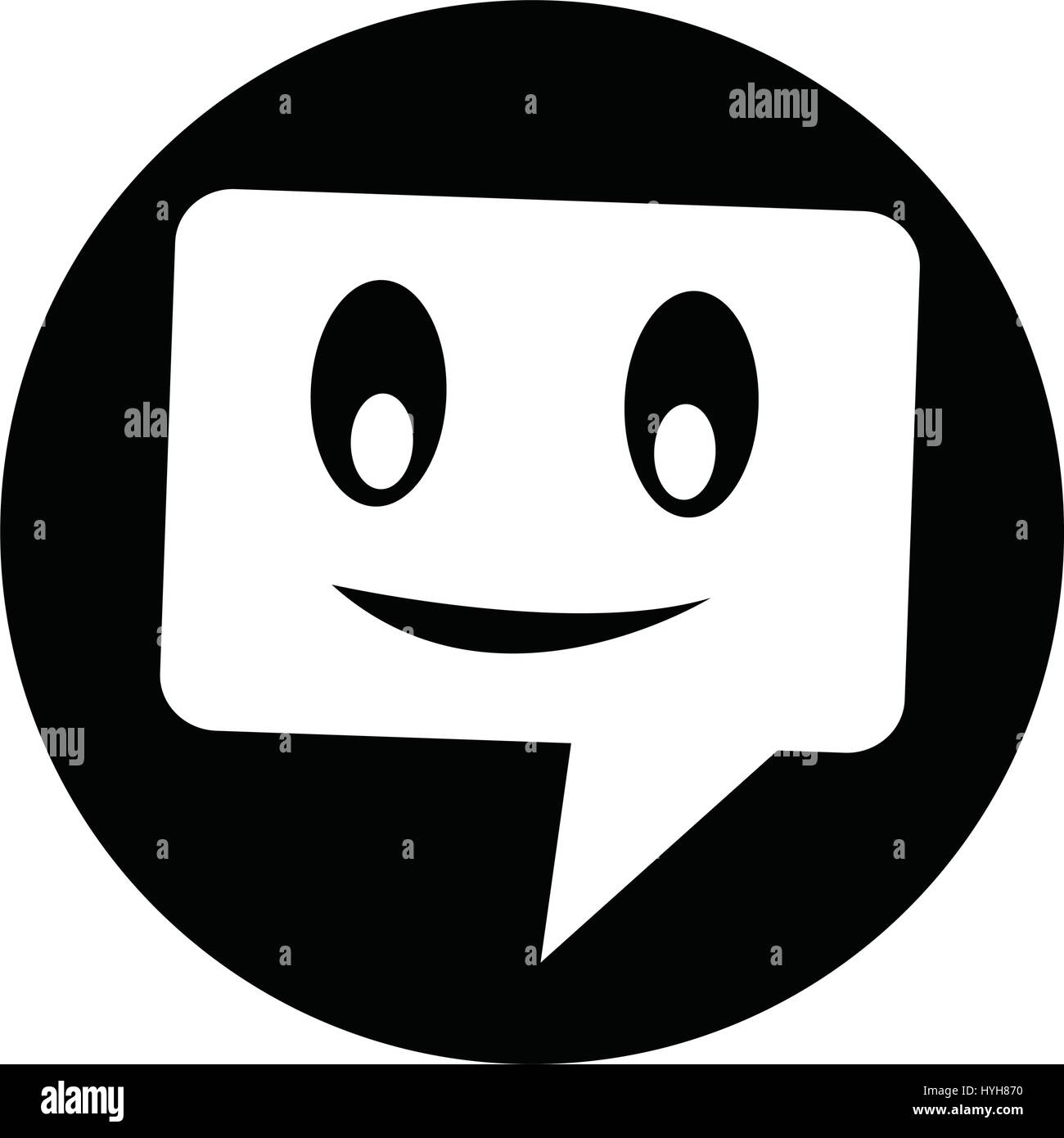 Icône bulle parle Illustration de Vecteur