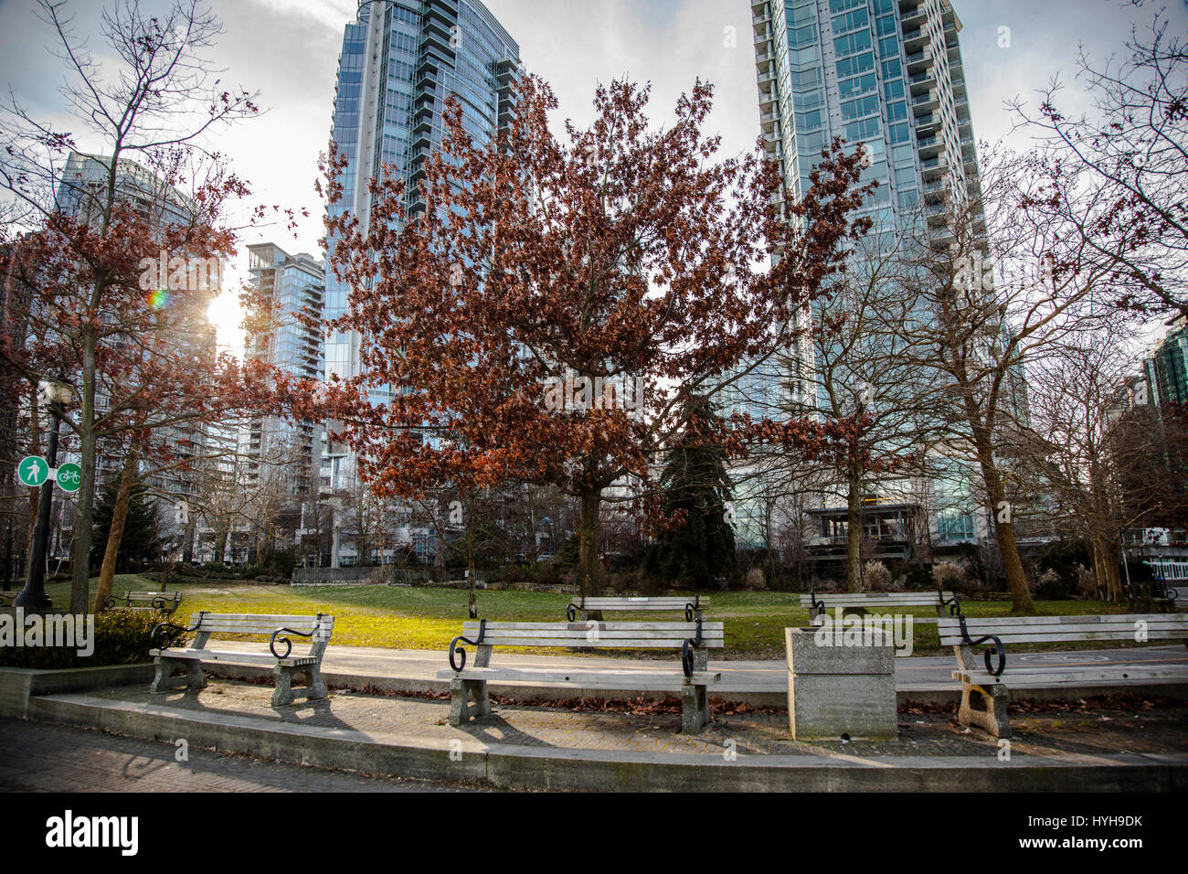 Tours à condominiums à Vancouver Banque D'Images