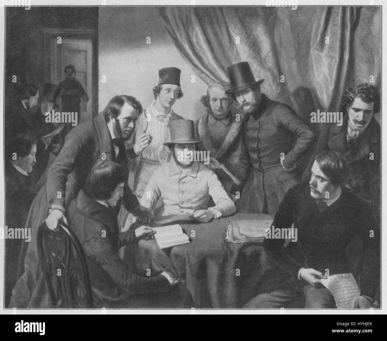 Le Jahrhundertausstellung 1906 est une exposition allemande présentant les avancées culturelles, artistiques et technologiques du début du XXe siècle. Cette entrée correspond à un numéro de catalogue de l'événement. Banque D'Images