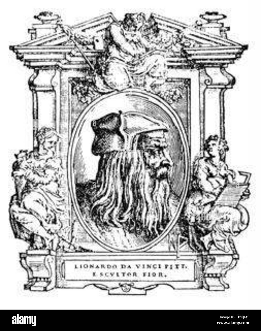'Le vite' est une œuvre biographique de Giorgio Vasari qui comprend des comptes rendus détaillés de la vie et des réalisations artistiques de Léonard de Vinci. L’œuvre donne un aperçu de son processus créatif et des innovations de la période de la Renaissance. Banque D'Images