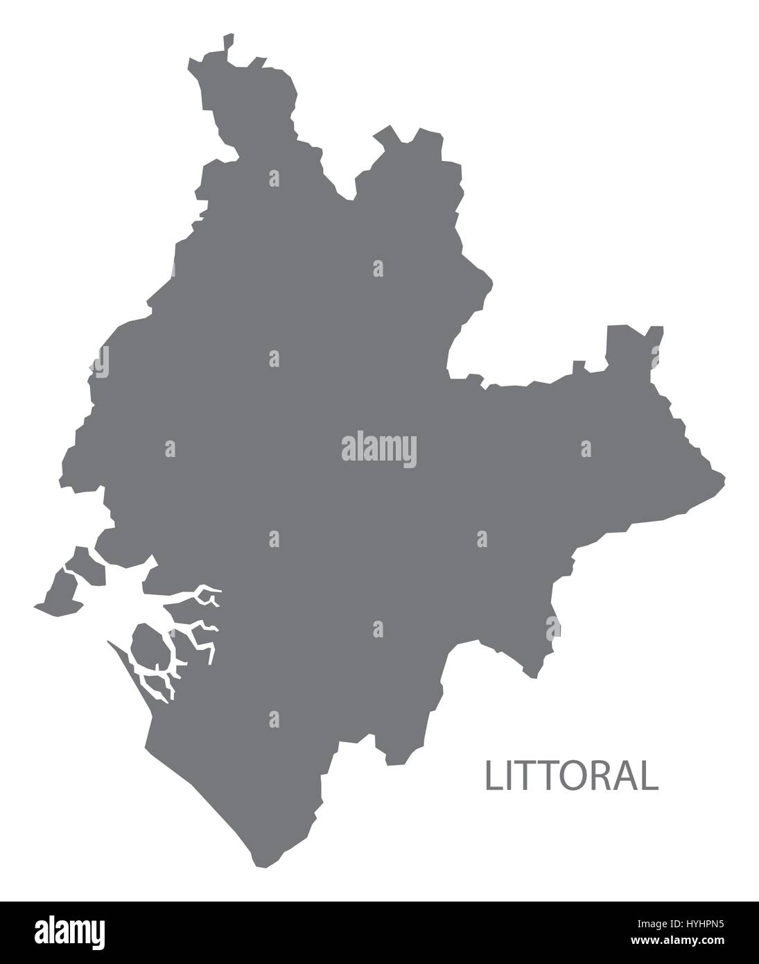 Littoral Cameroun province site gris illustration silhouette Illustration de Vecteur