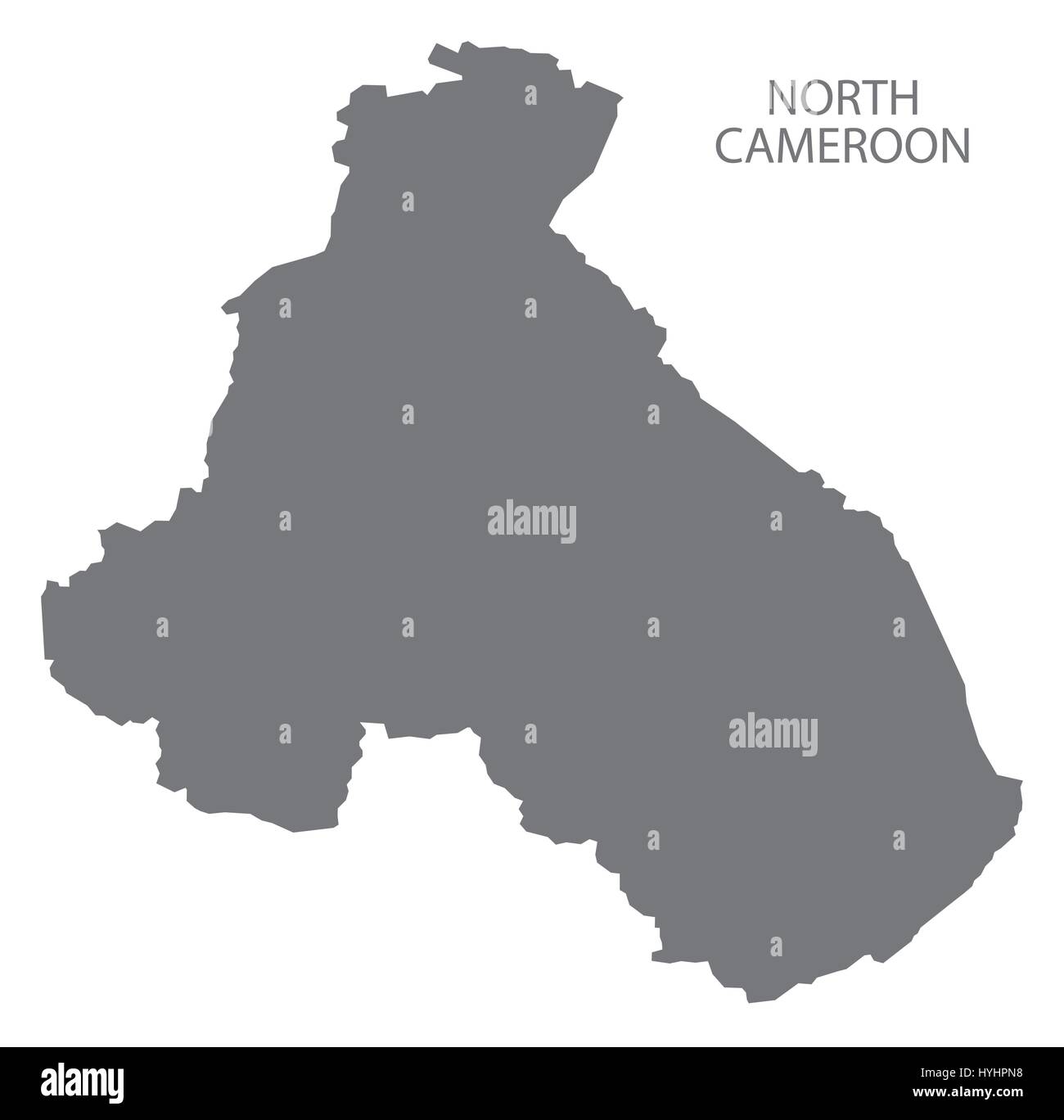 Nord Cameroun province site gris illustration silhouette Illustration de Vecteur