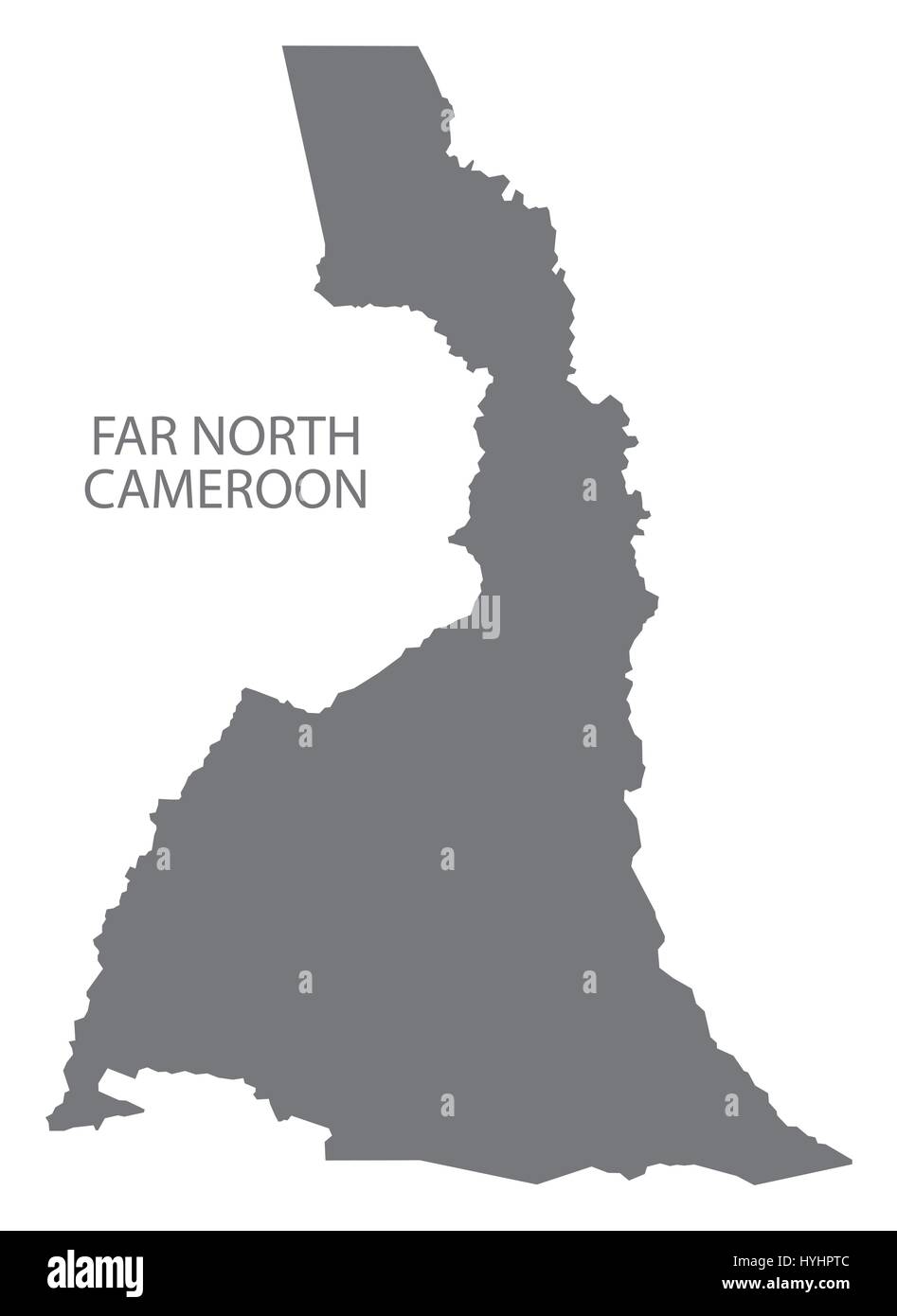 Loin au nord Cameroun province site gris illustration silhouette Illustration de Vecteur