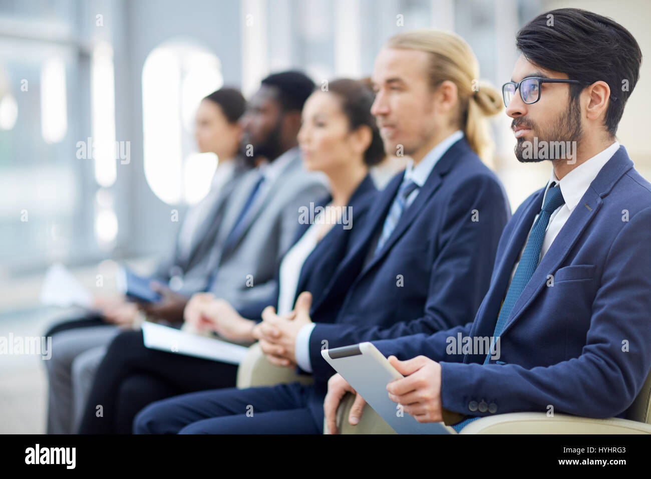 L'attention sur le président Banque D'Images