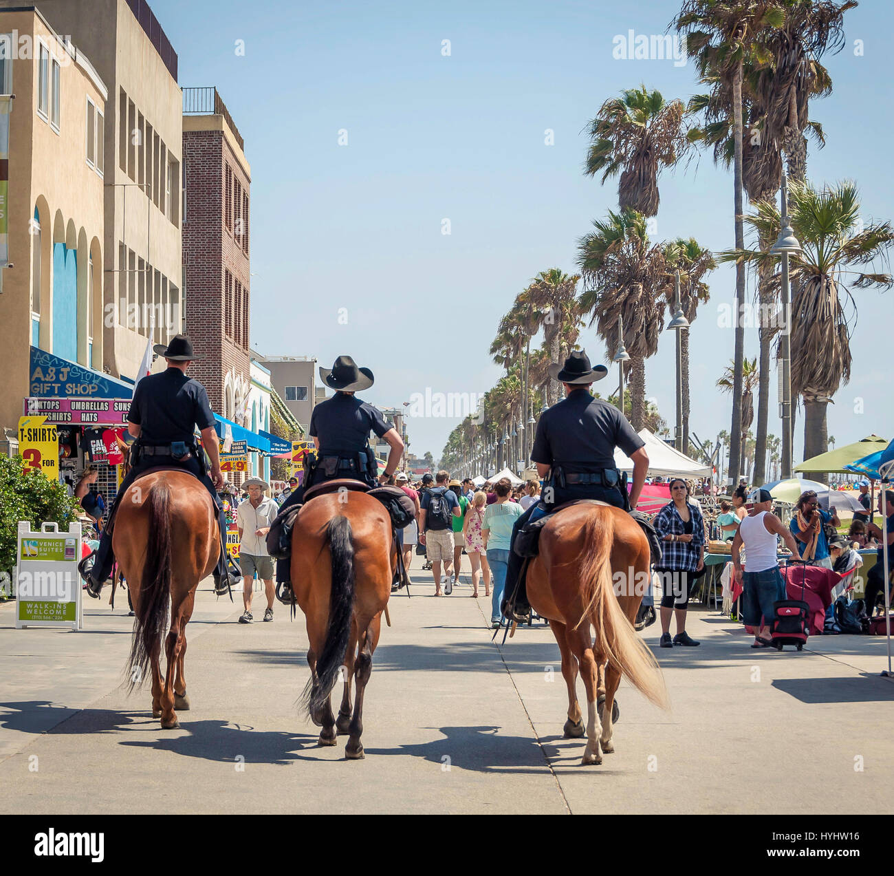 Los Angeles, Venice Beach - 4 septembre 2016. Canada patrouiller à Venise au temps chaud. Banque D'Images