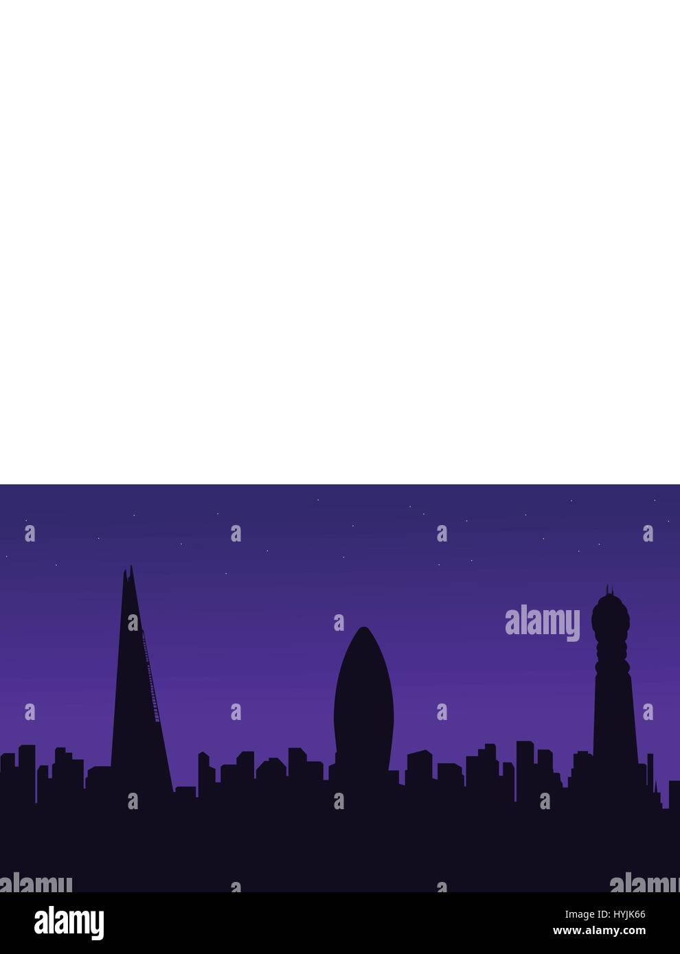 London city building scenery silhouettes Illustration de Vecteur