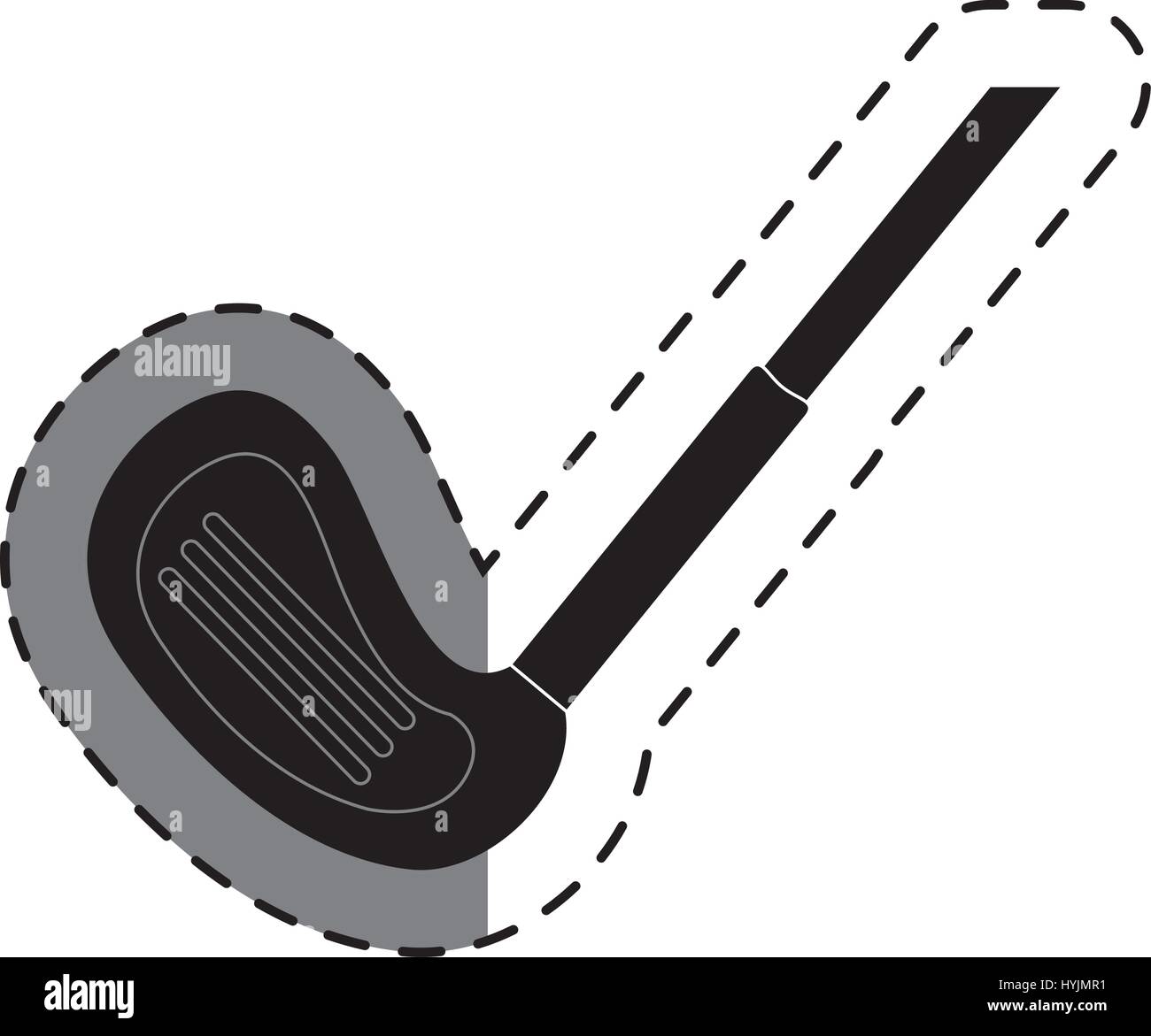 Club de golf l'icône isolé Illustration de Vecteur