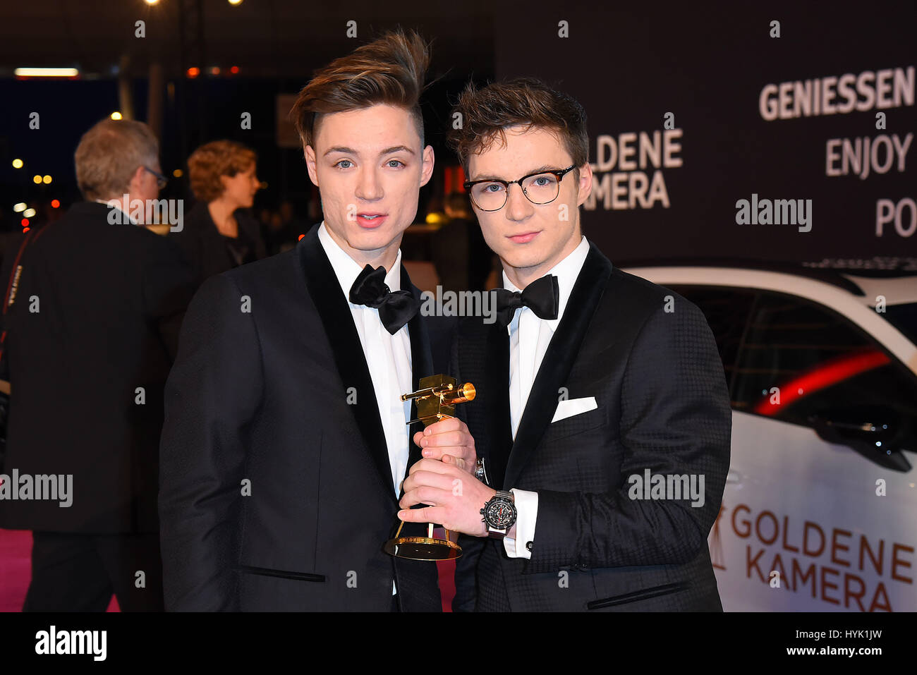 Goldene Kamera Awards 2017 à Messe Hamburg comprend : Die Lochis, Roman Lochmann, Heiko Lochmann Où : Hambourg, Allemagne Quand : 04 Mars 2017 Banque D'Images