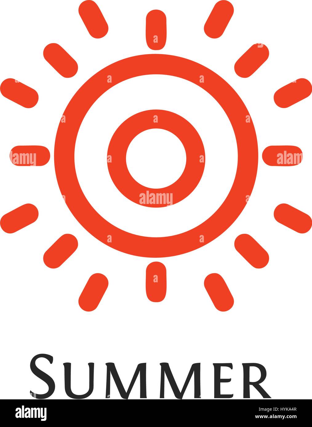 Résumé isolé forme ronde de couleur orange, logo logo Sun, aim vector illustration Illustration de Vecteur
