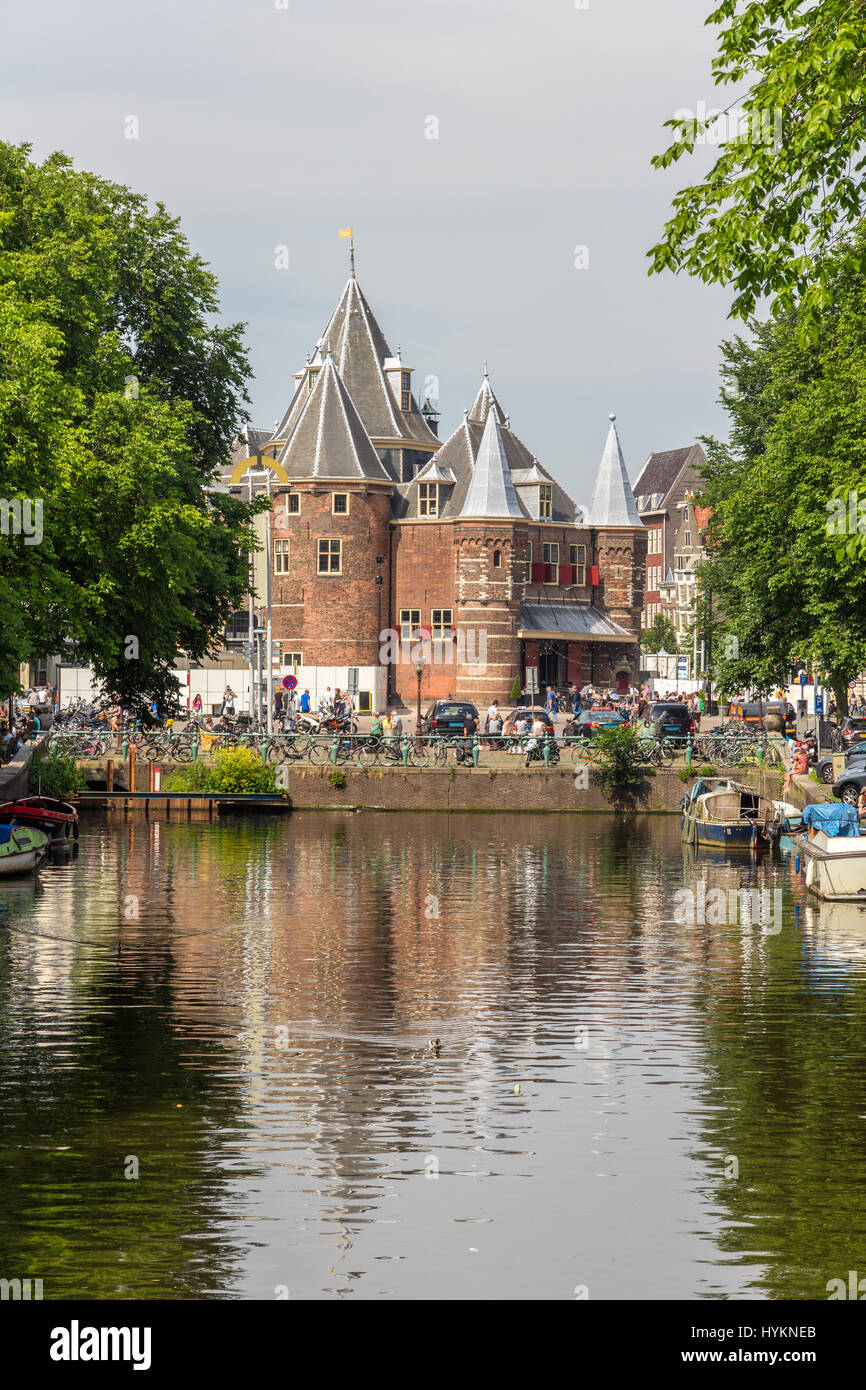 La Waag (balance) à Amsterdam Banque D'Images