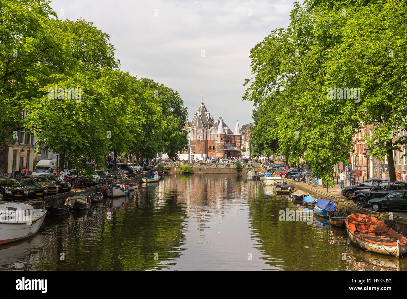 La Waag (balance) à Amsterdam Banque D'Images