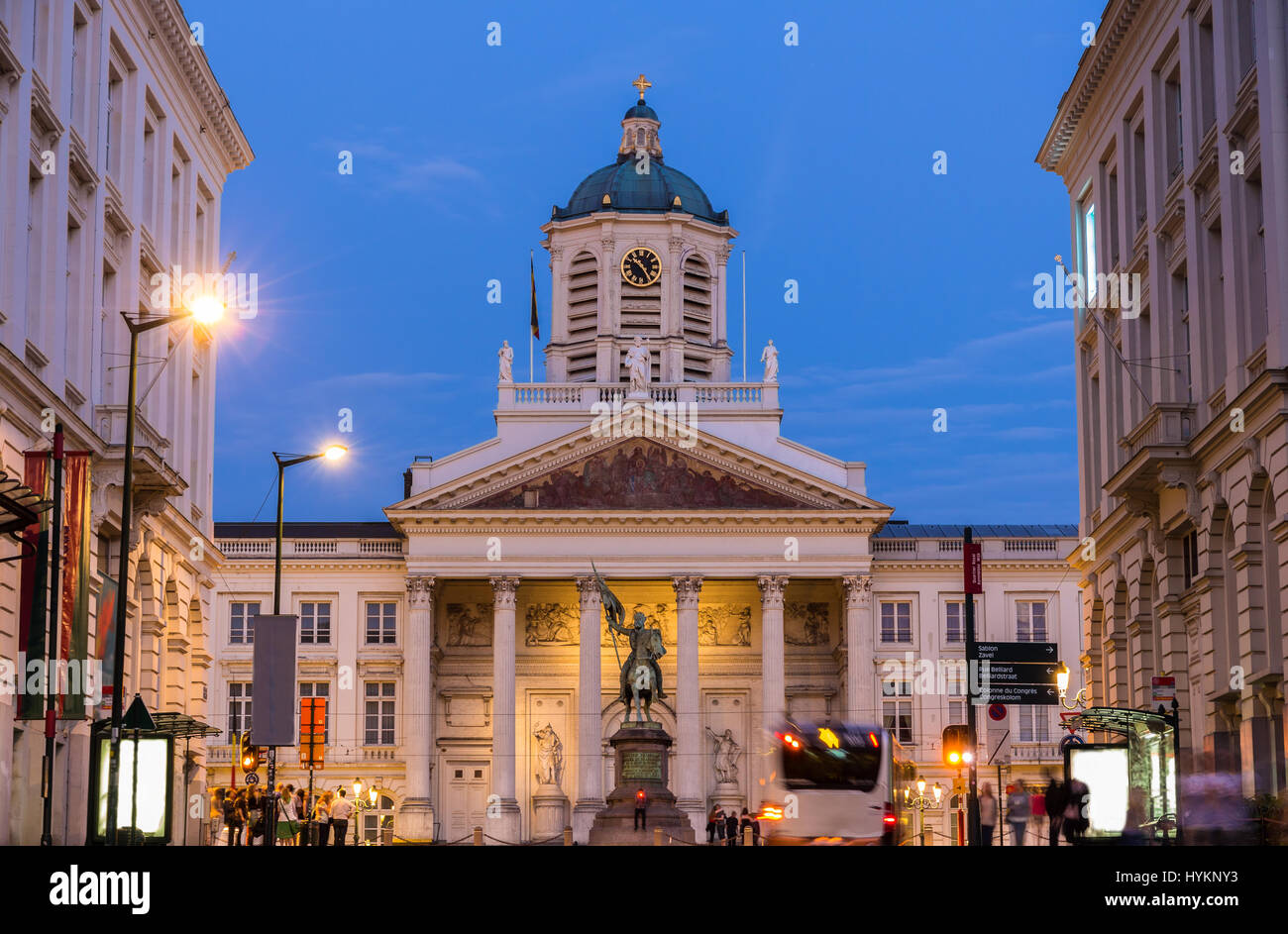 Église de Saint-Jacques sur Coudenberg à Bruxelles le Banque D'Images
