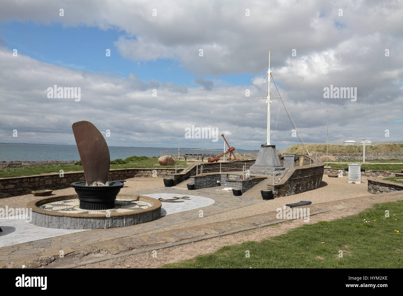 Le Jardin commémoratif de Kilmore Quay, Co Wexford, Irlande, (Eire). Banque D'Images