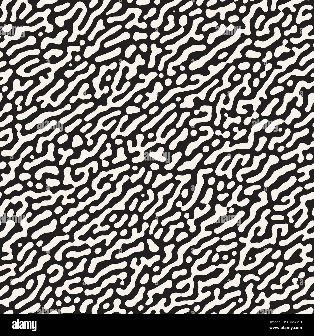 Vector Grunge sans motif. Le noir et blanc des formes organiques. Taches malpropre de texture. Illustration de Vecteur