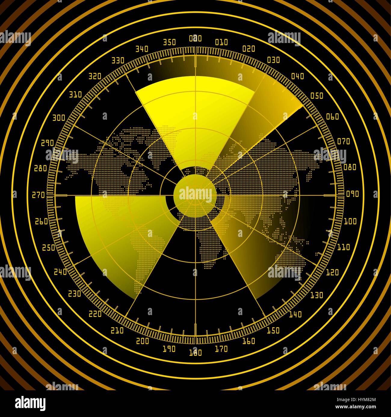 Military radar screen Banque de photographies et d’images à haute ...