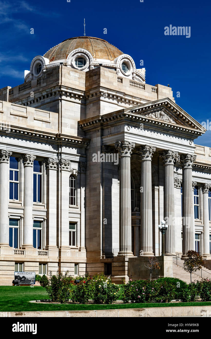 Palais de justice du comté de Pueblo, Pueblo, Colorado USA Banque D'Images