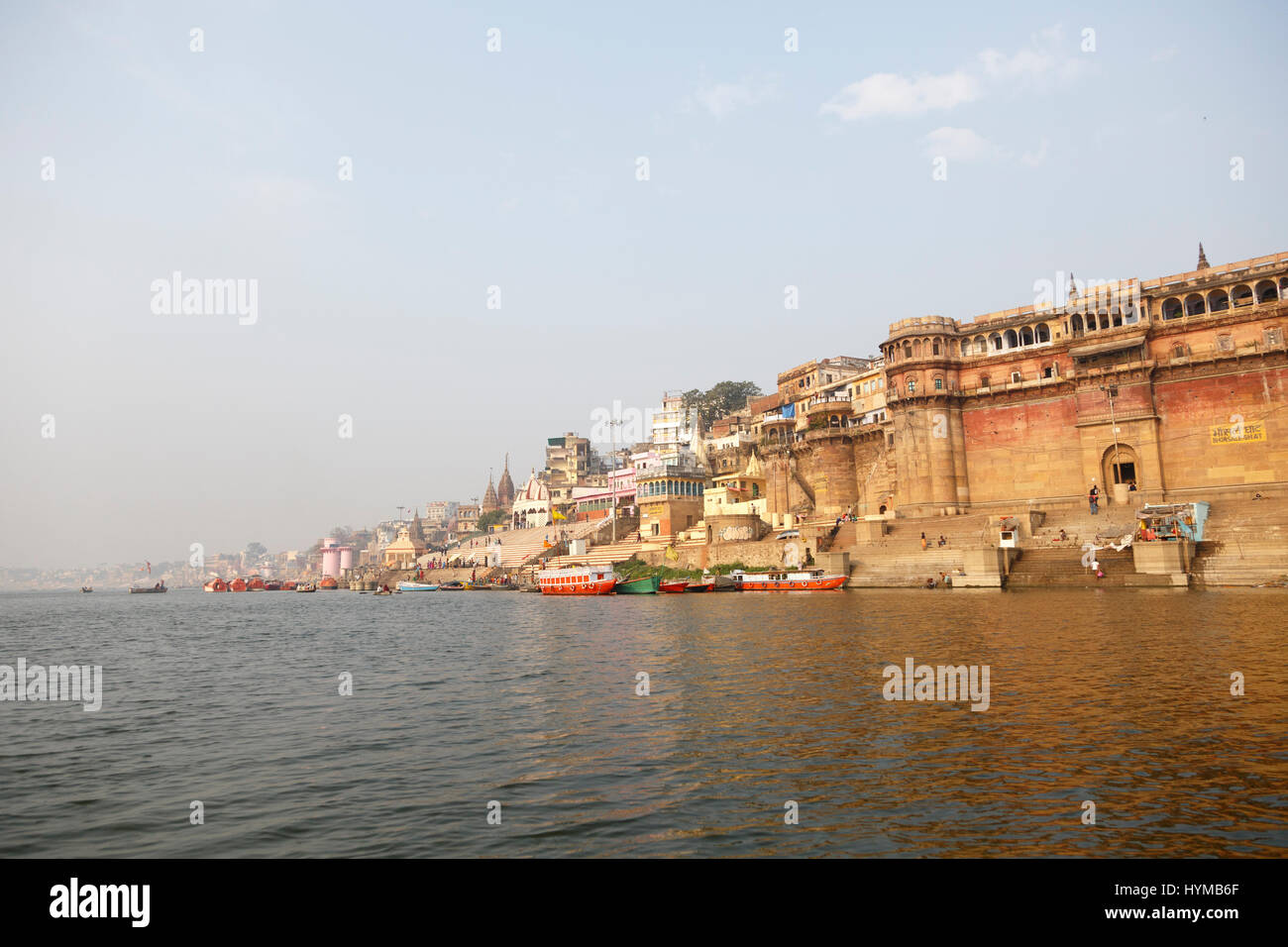 Bhonsale Ghat, Gange, Varanasi, Uttar Pradesh, Indien Banque D'Images