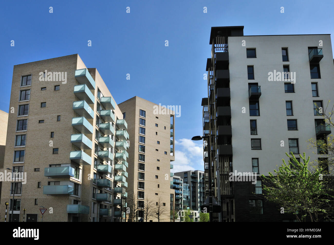 De nouveaux immeubles à appartements dans East Village, Stratford, East London UK Banque D'Images