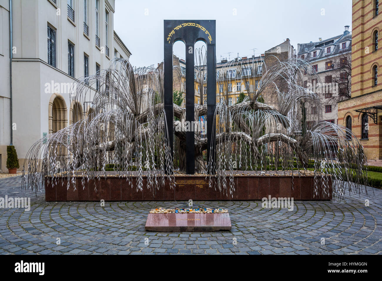 'Arbre de Vie' à Budapest Synagogue de la rue Dohany, décembre-20-2016 Banque D'Images