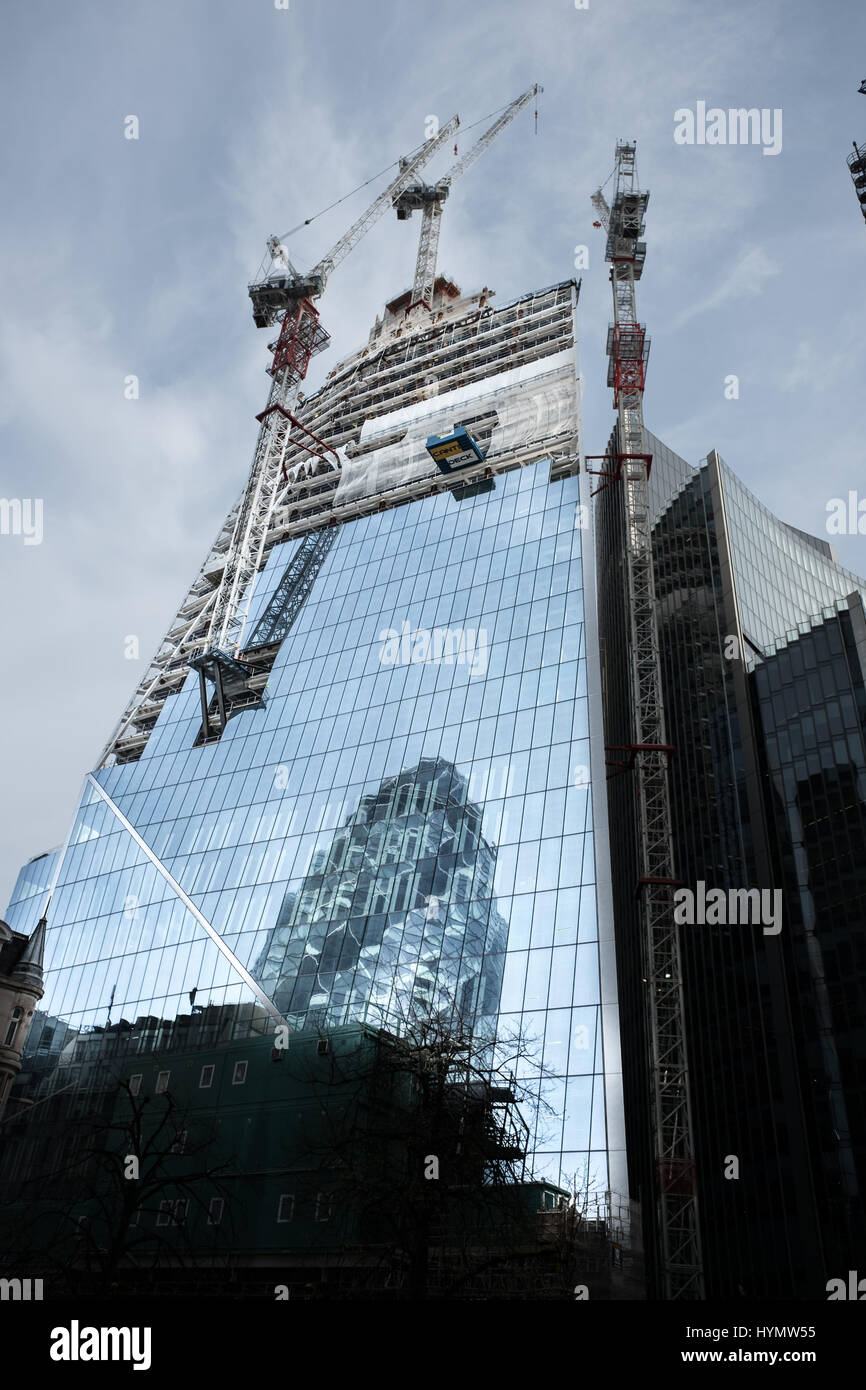 Le scalpel au cours de construction cours de la construction, mars 2017, dans la ville de Londres, en Angleterre. Banque D'Images