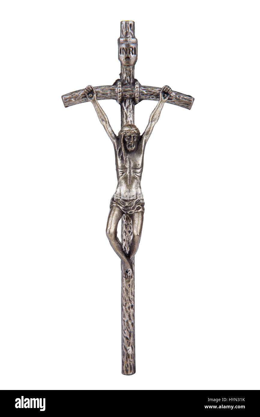 Le Crucifix Croix tordue, qui utilisait le Pape Jean Paul II, parfois  appelé le 'Broken Cross' Photo Stock - Alamy