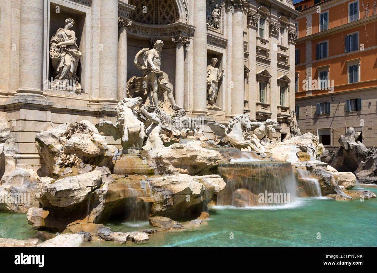 Fontaine de Trevi à Rome, Italie Banque D'Images