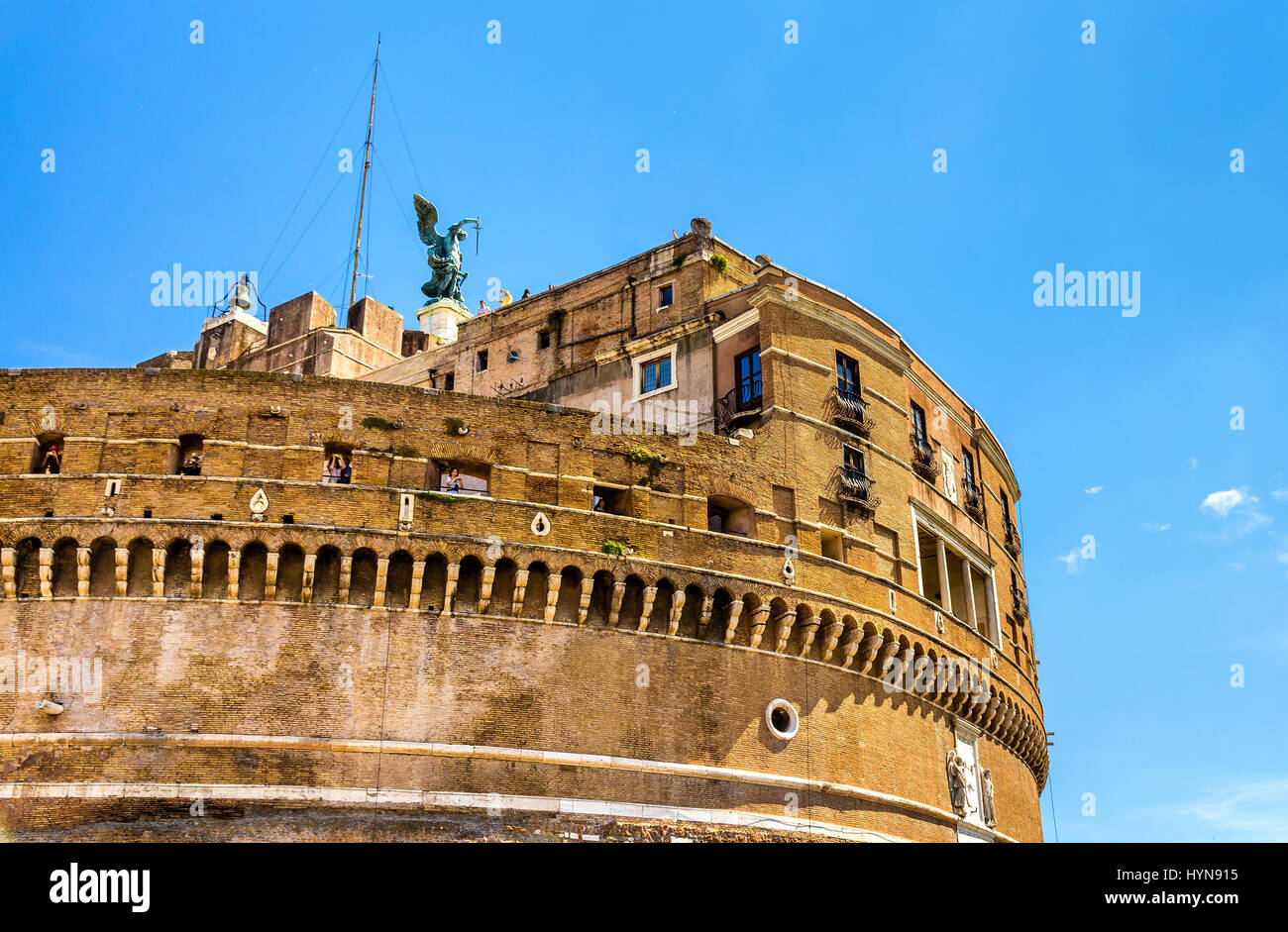 Détails de Castel Sant'Angelo à Rome, Italie Banque D'Images