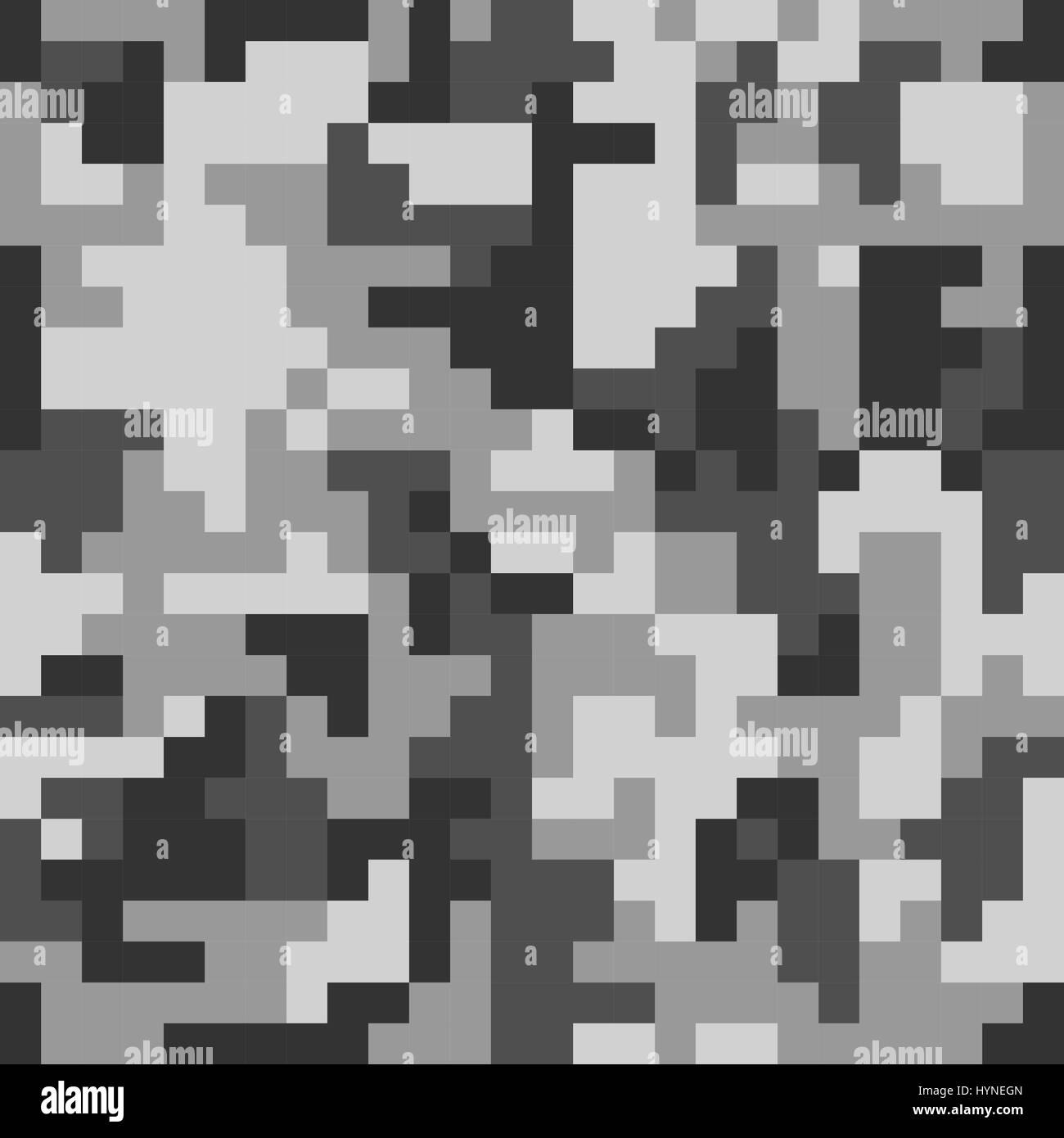 Camo Pixel modèle homogène. Camouflage urbain gris. Illustration de Vecteur