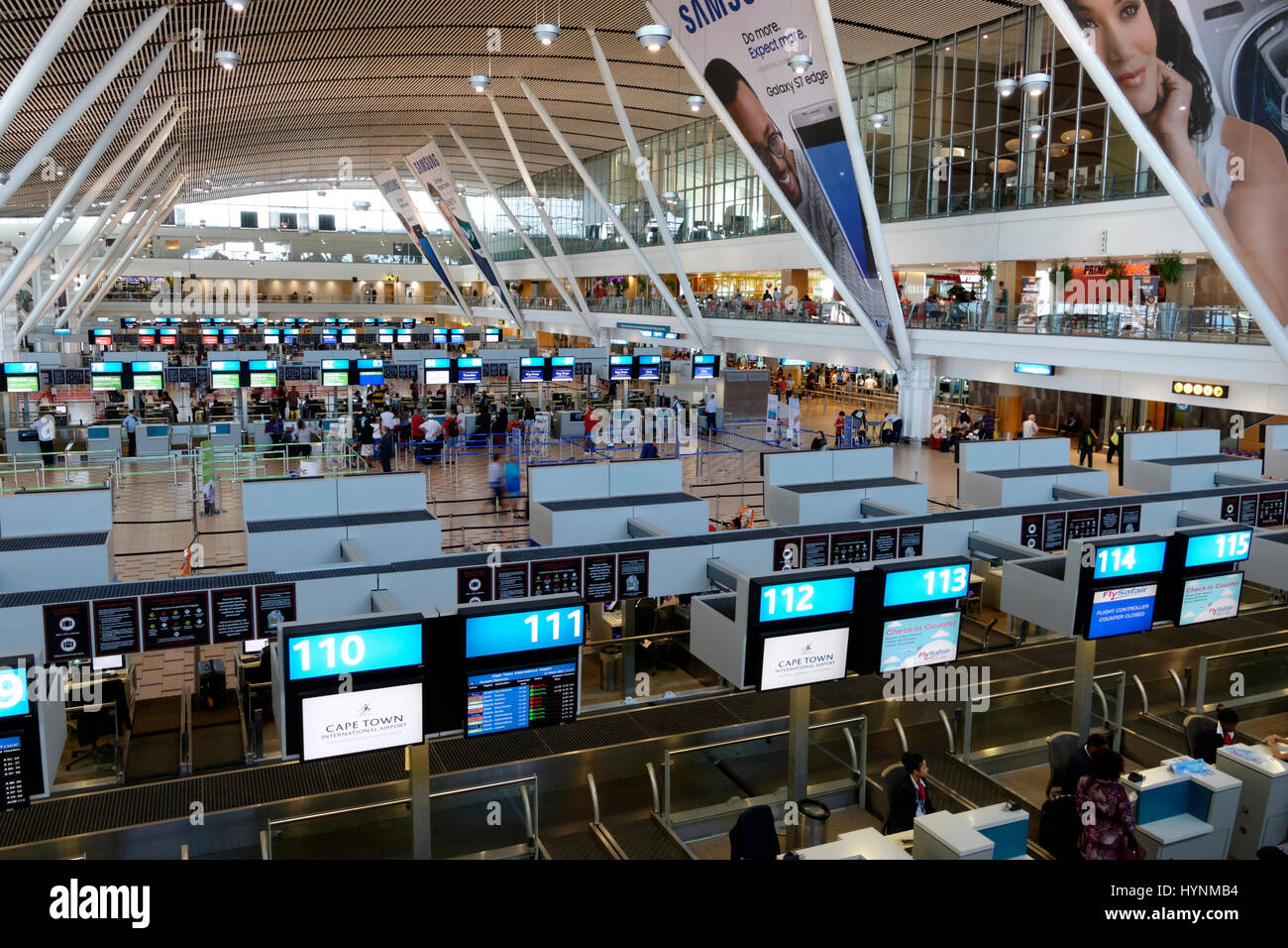 À l'intérieur de l'Aéroport International de Cape Town, Cape Town, Afrique du Sud Banque D'Images