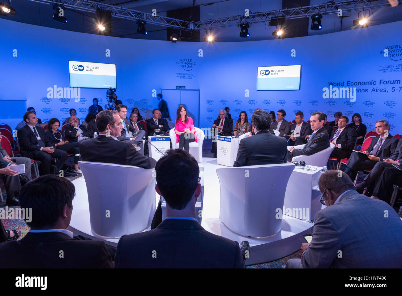 6 avril 2017 - Au cours du Forum économique mondial 2017 sur l'Amérique latine 2017 Credit : Maximiliano Javier Ramos/ZUMA/Alamy Fil Live News Banque D'Images