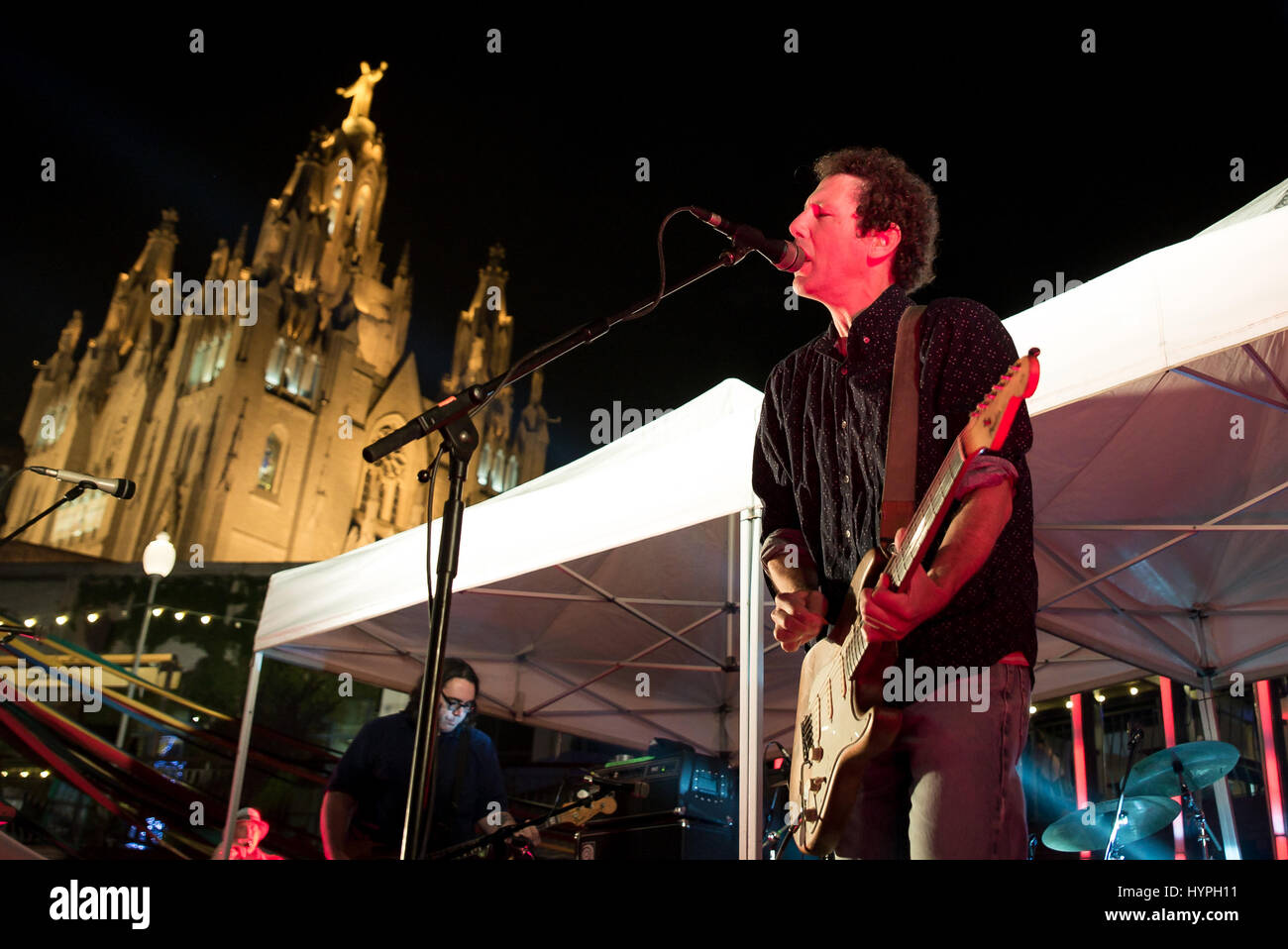 Barcelone - SEP 4 : Yo La Tengo (band) en concert au Festival Live Tibidabo, le 4 septembre 2015 à Barcelone, Espagne. Banque D'Images