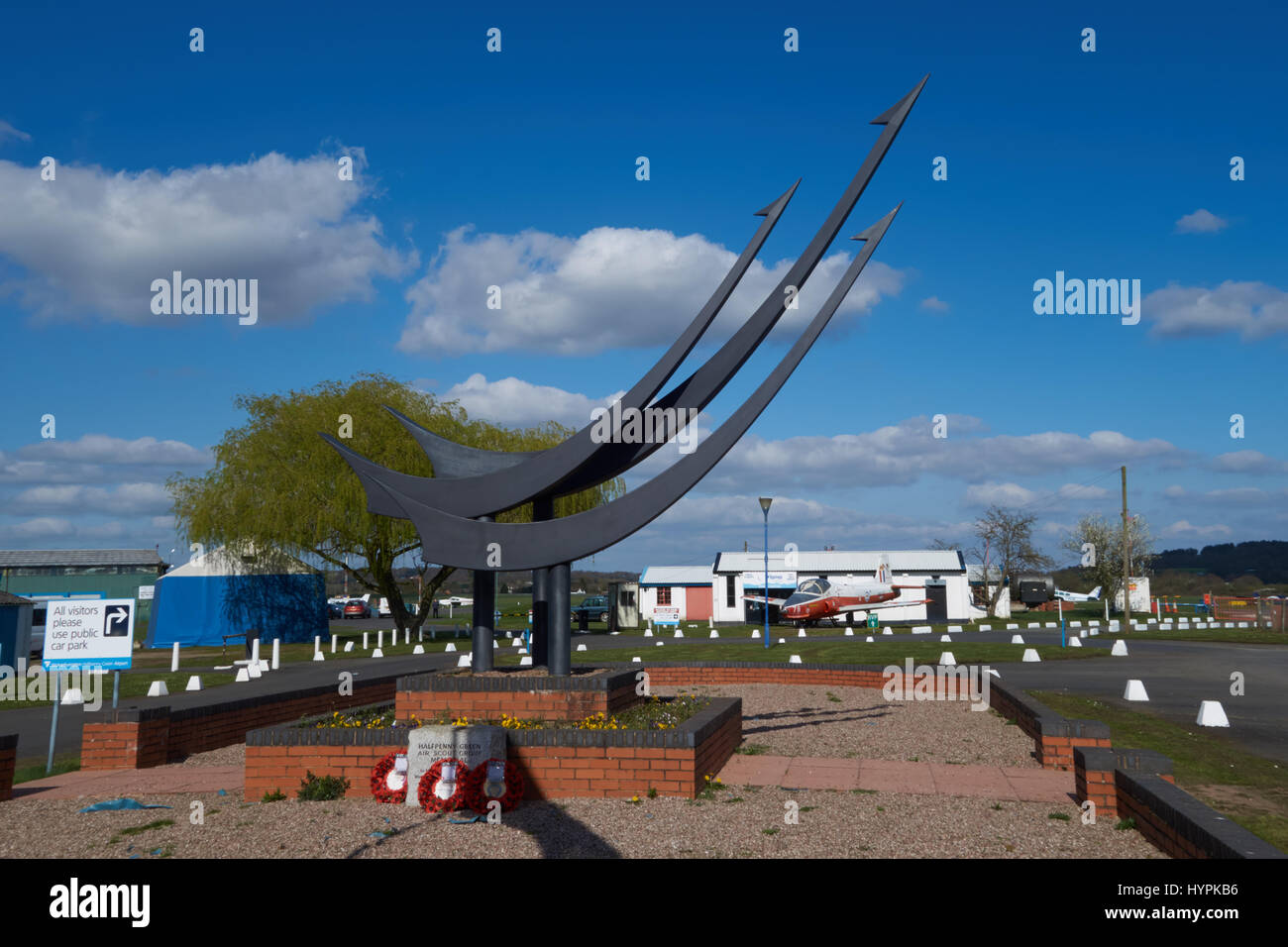 Entrée de Wolverhampton Halfpenny Green Airport. UK Banque D'Images