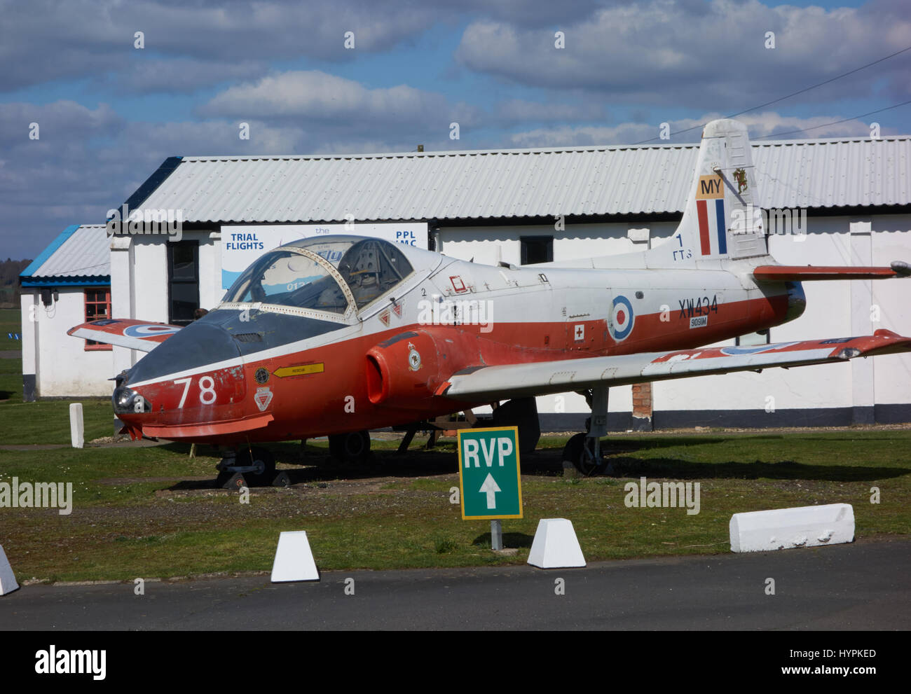 Jet Provost comme portier à Wolverhampton Halfpenny Green Airport. UK Banque D'Images