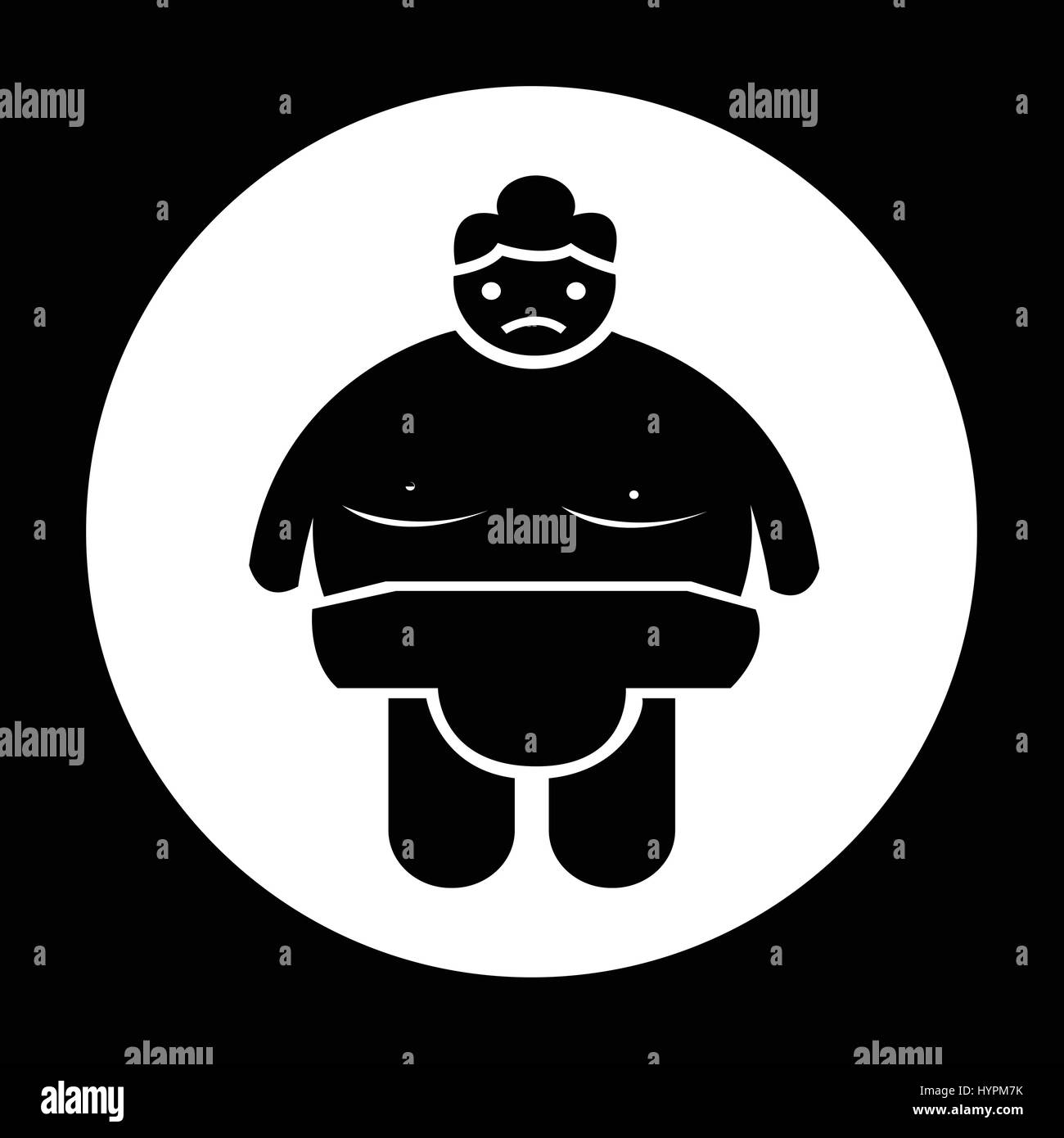 Icône gens Sumo Illustration de Vecteur