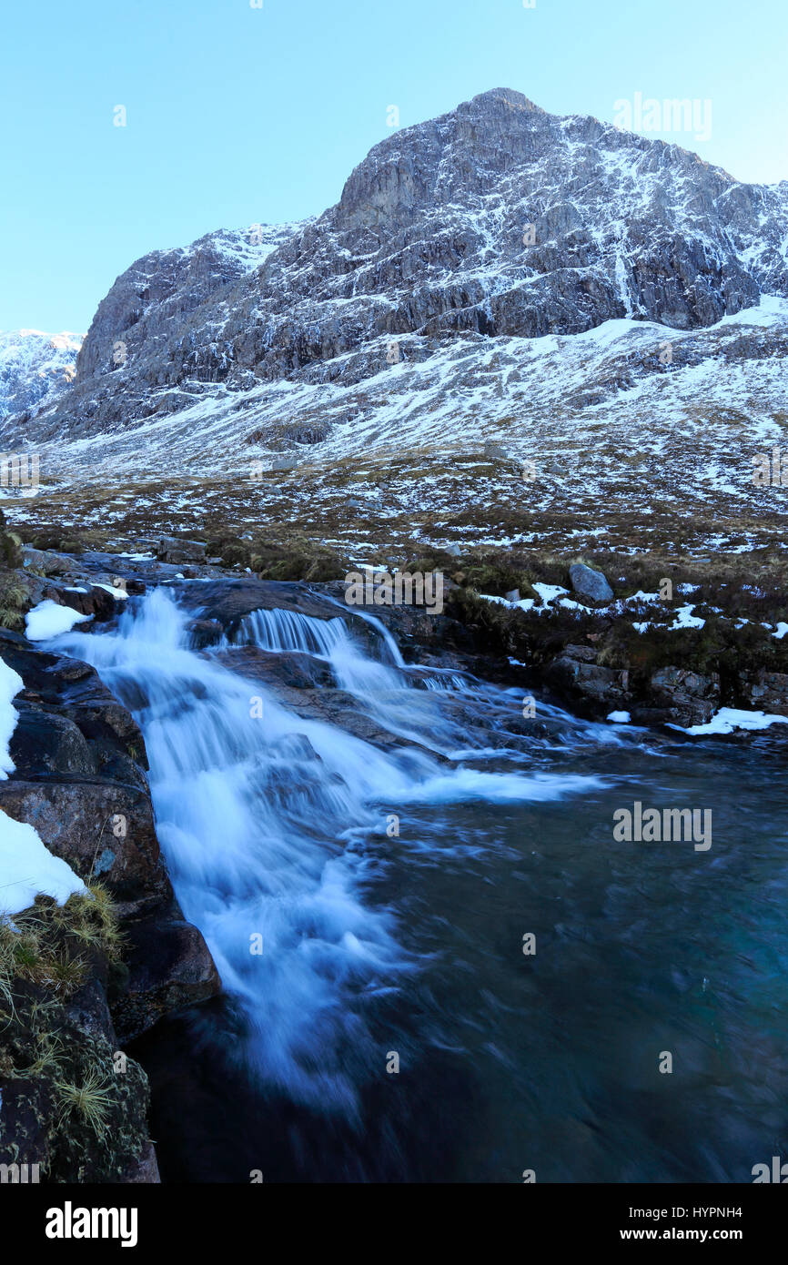 Sur la face nord du Ben Nevis en Ecosse Banque D'Images