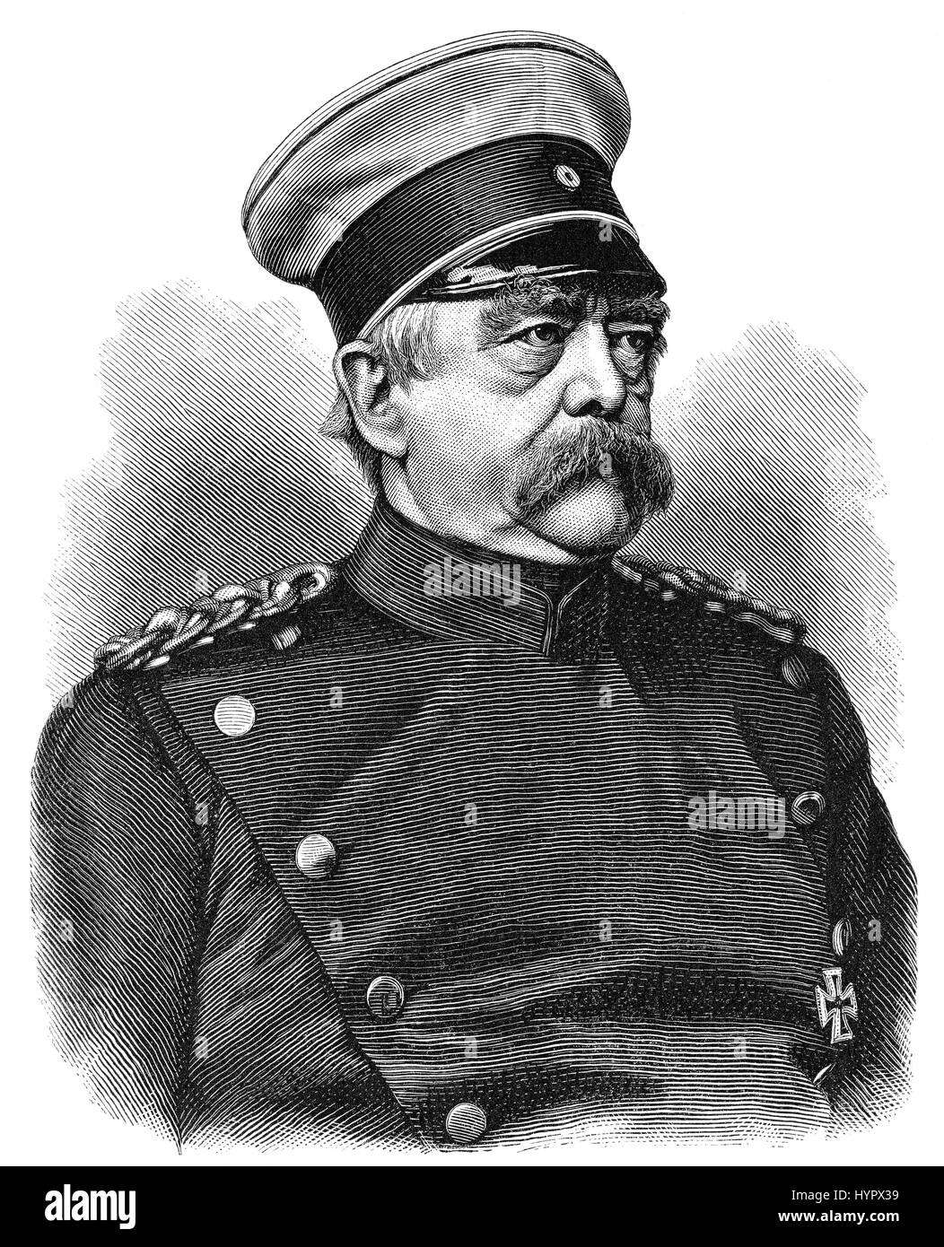 Otto Eduard Leopold von Bismarck-Schoenhausen, Prince de Bismarck ; 1815-1898 ; Premier Ministre de Prusse et premier chancelier de l'Empire allemand Banque D'Images