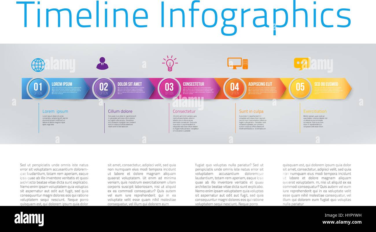 L'infographie avec étapes ou options Illustration de Vecteur