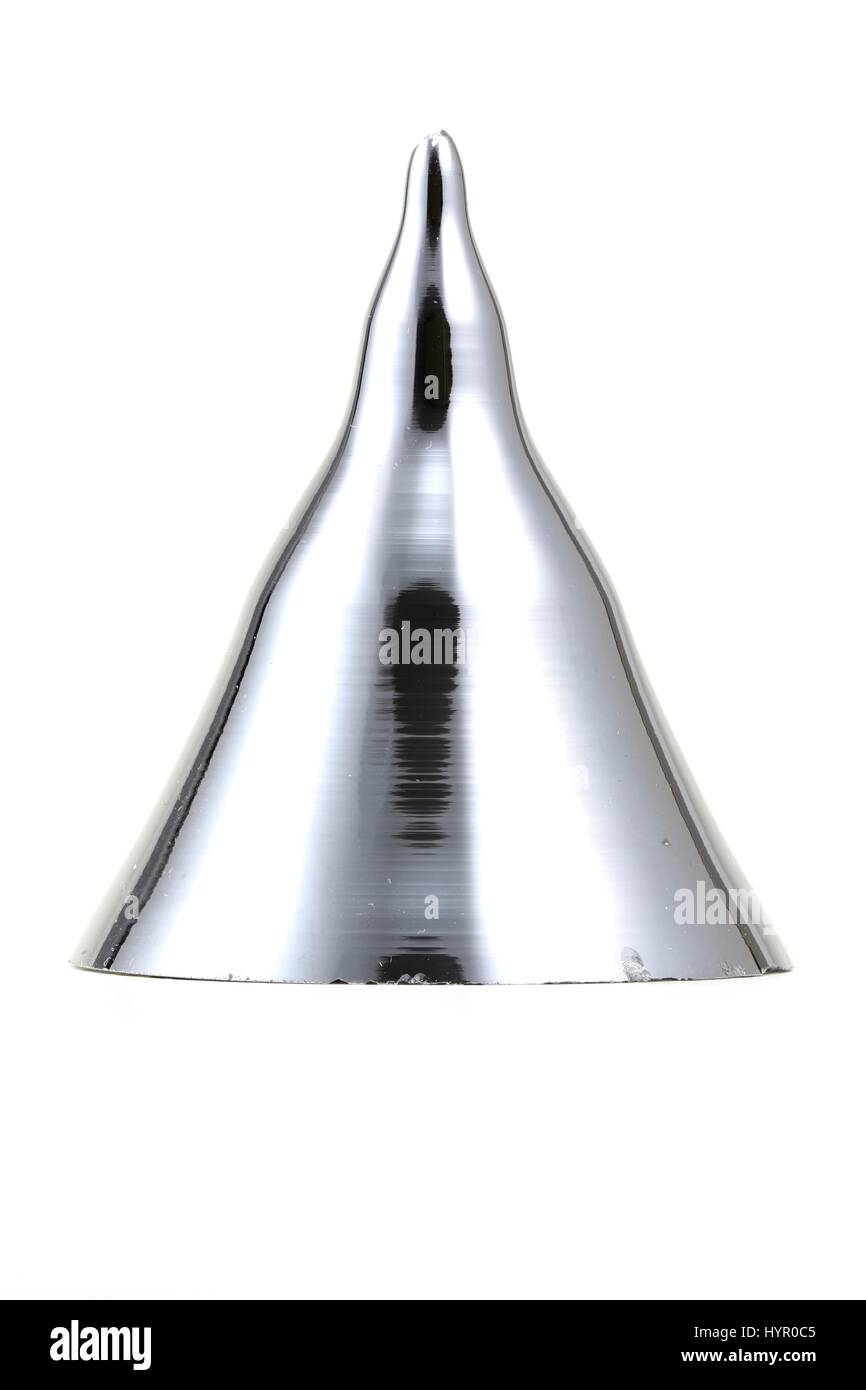 Monocristal de silicium de Freiberg / Allemagne isolé sur fond blanc Banque D'Images