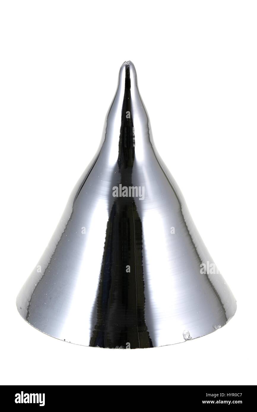 Monocristal de silicium de Freiberg / Allemagne isolé sur fond blanc Banque D'Images