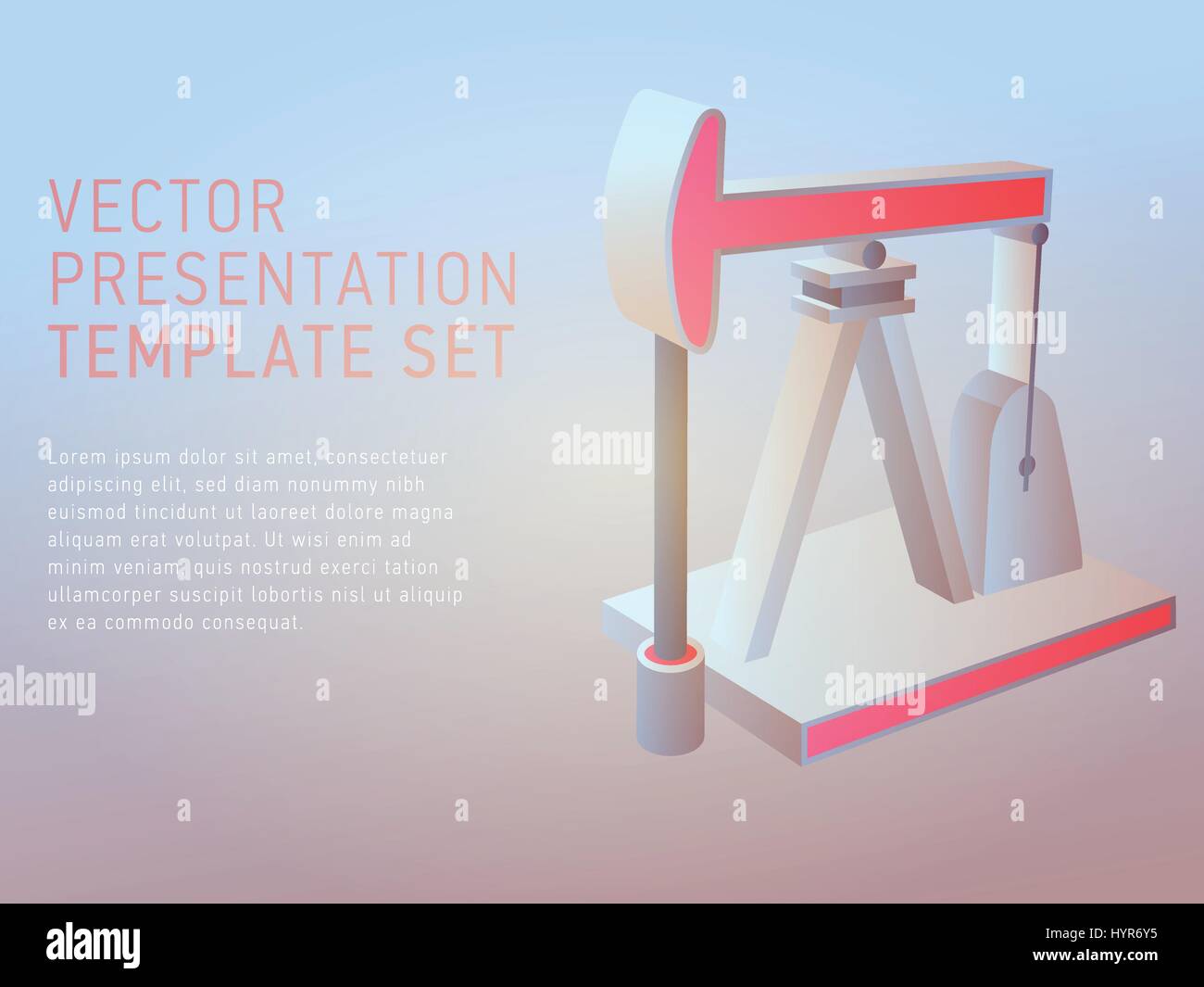 Vector 3d business présentation du thème paramétrage du modèle Illustration de Vecteur