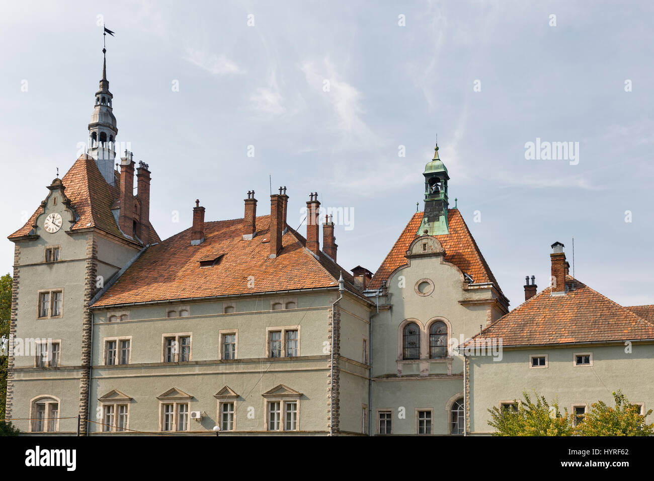 Schonborn Palace dans Chynadiyovo, Carpates, Ukraine Banque D'Images